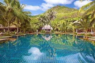 NIVA Labriz Seychelles — einziges Resort auf der privaten Insel Silhuette. 111 Villen am Weißen Strand, mit eigenem Marina-Park im Naturreservat