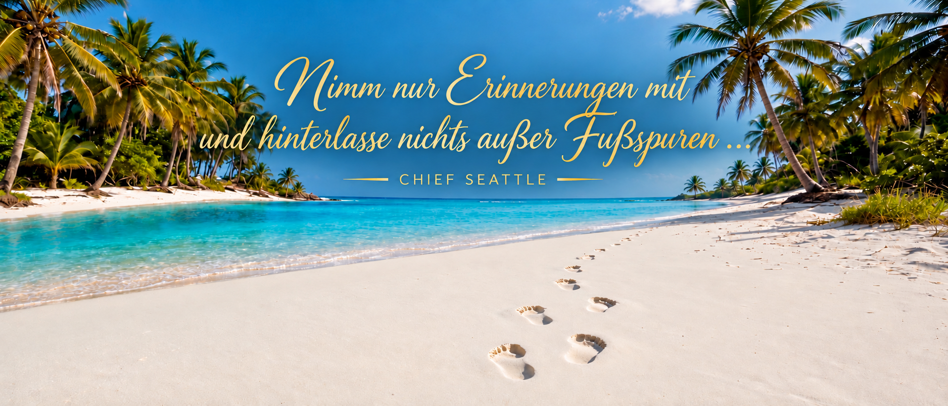 Fußspuren im Sand – Chief Seattle